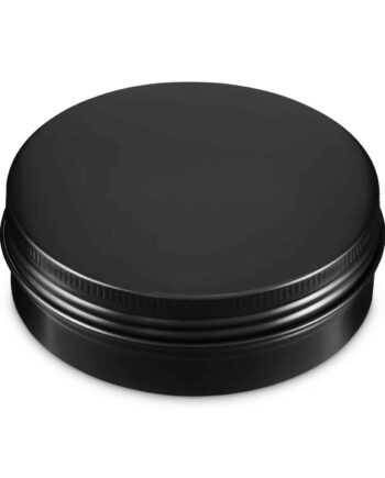 Aluminiumsbøtte 100 Ml Sort Skumgummipude   Låg  Lakbelagt Inderside    71 Mm  Højde 36 Mm Hedenhus