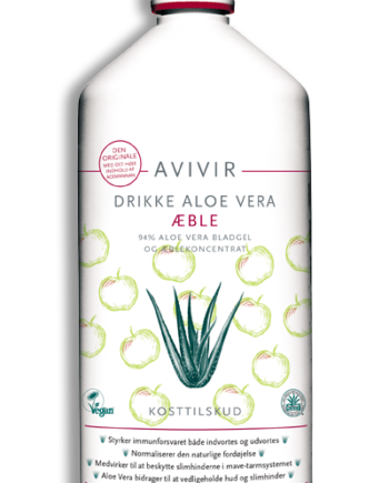 Avivir Drikke Aloe Vera Med æblesmag 1000 Ml
