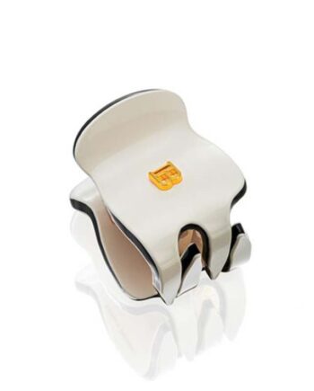 Balmain Cellulose Acetate Pince   Cheveux Extra Small White Black