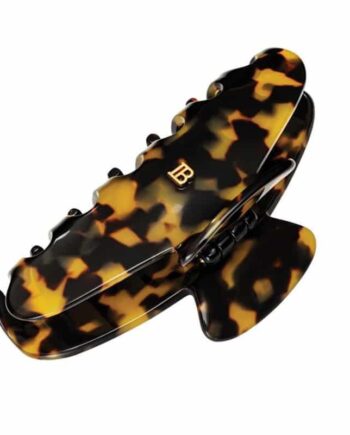 Balmain Cellulose Acetate Pince   Cheveux Large Tortoise Shell