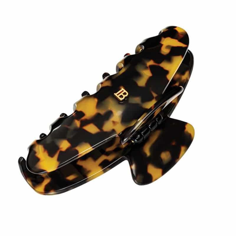 Balmain Cellulose Acetate Pince   Cheveux Large Tortoise Shell