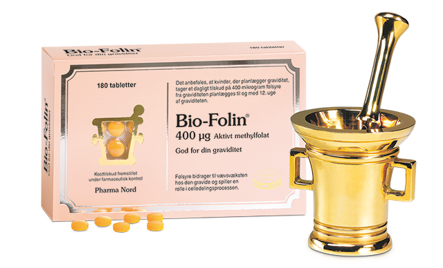 Bio-folin 400mcg  Folinsyre  180tabl