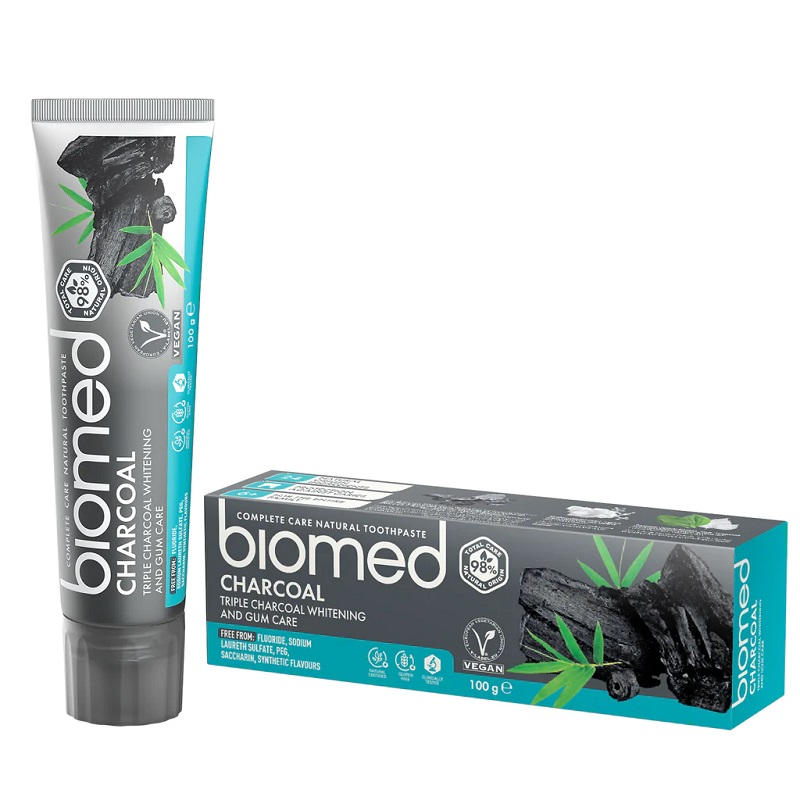 Biomed Charcoal Tandpasta 100 Ml    For 126 -