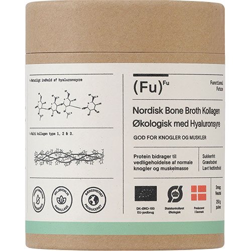 Bone Broth Collagen Med Hyaluronsyre økologisk Pulver 250 Gram