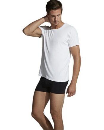 Boody  -shirt Herre Hvid Str    Crew-neck    Stk