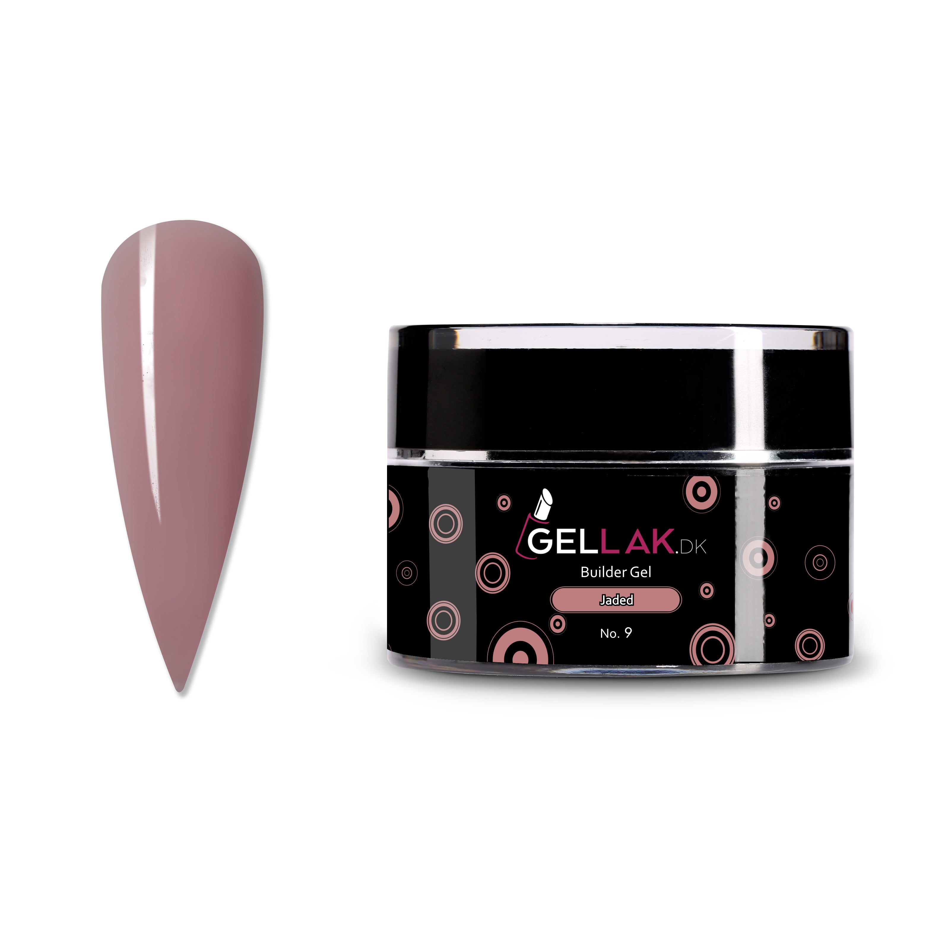 Builder Gel Brun   Til Opbygning Af Negle   Jaded No      Gellak Dk