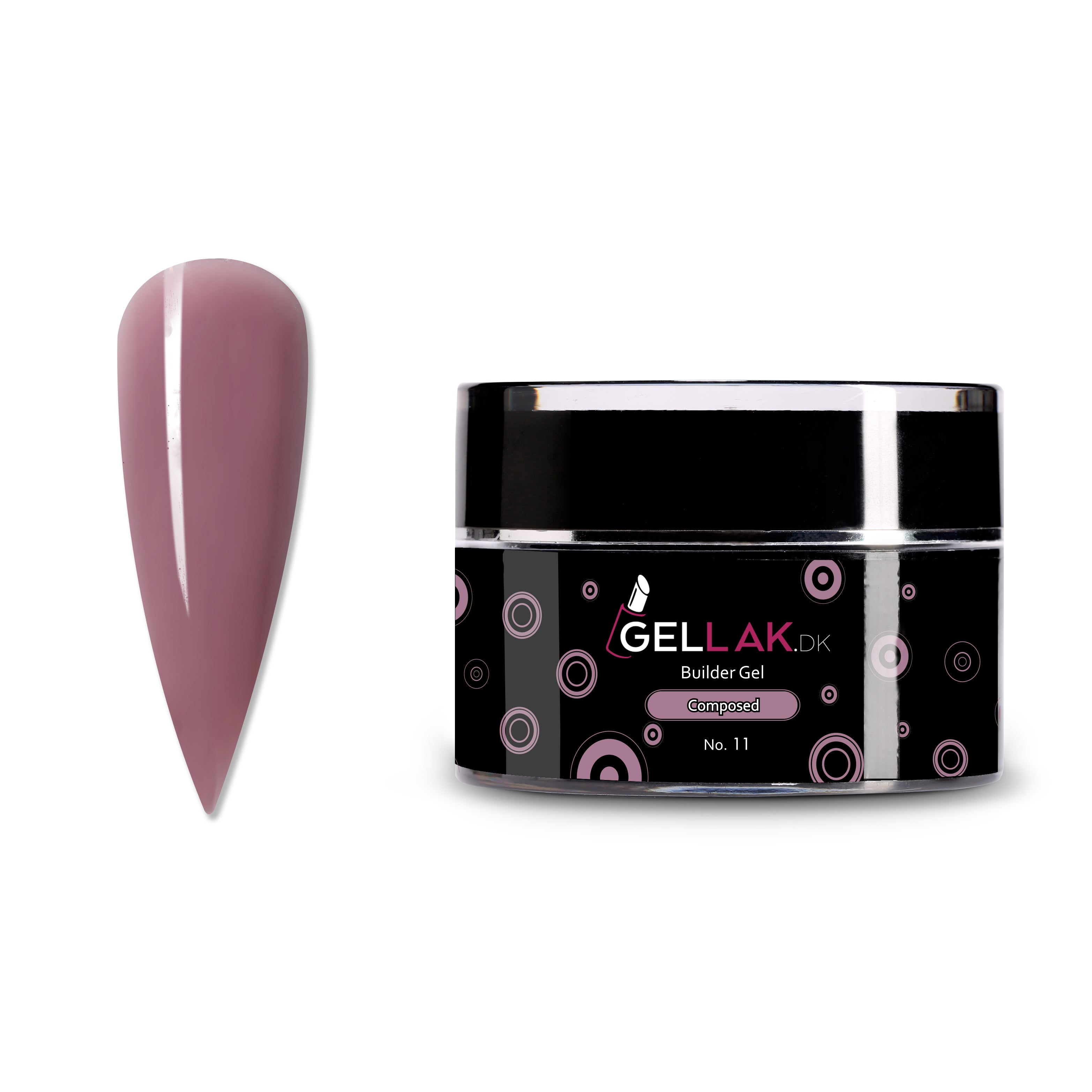Builder Gel Mørk Nude   Til Opbygning Af Negle   Composed No  11