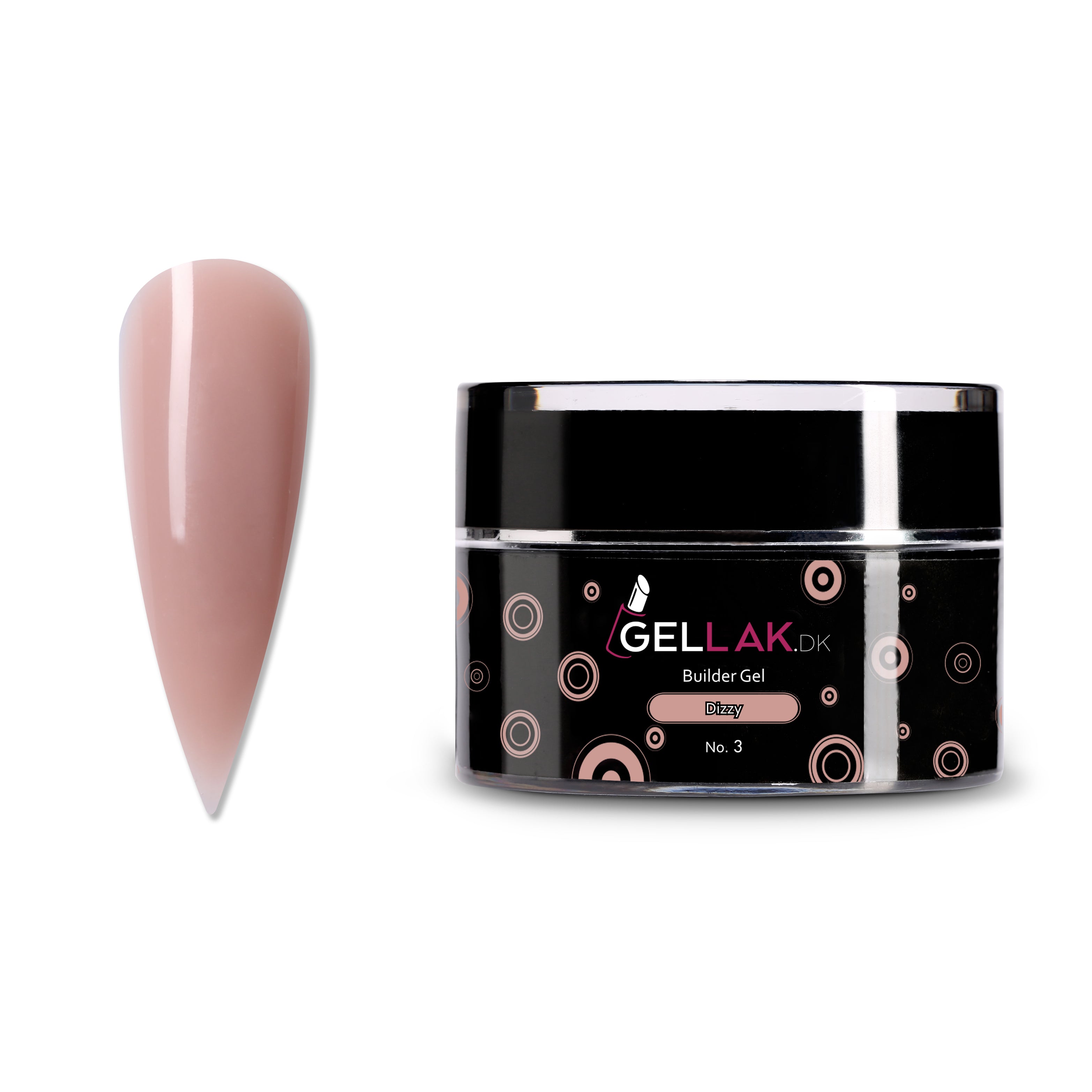 Builder Gel Nude   Til Opbygning Af Negle   Dizzy No      Gellak Dk