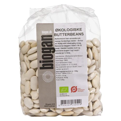 Butterbeans økologisk 500 Gram
