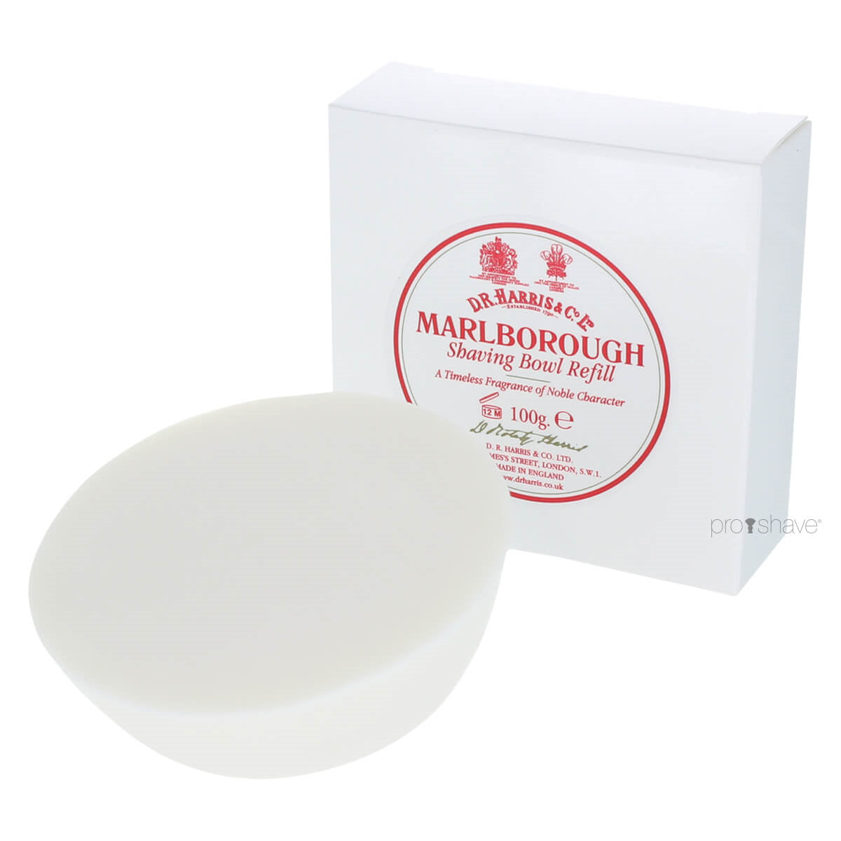 Harris   Co  Ltd Marlborough Barbersæbe  Refill  100 Gr