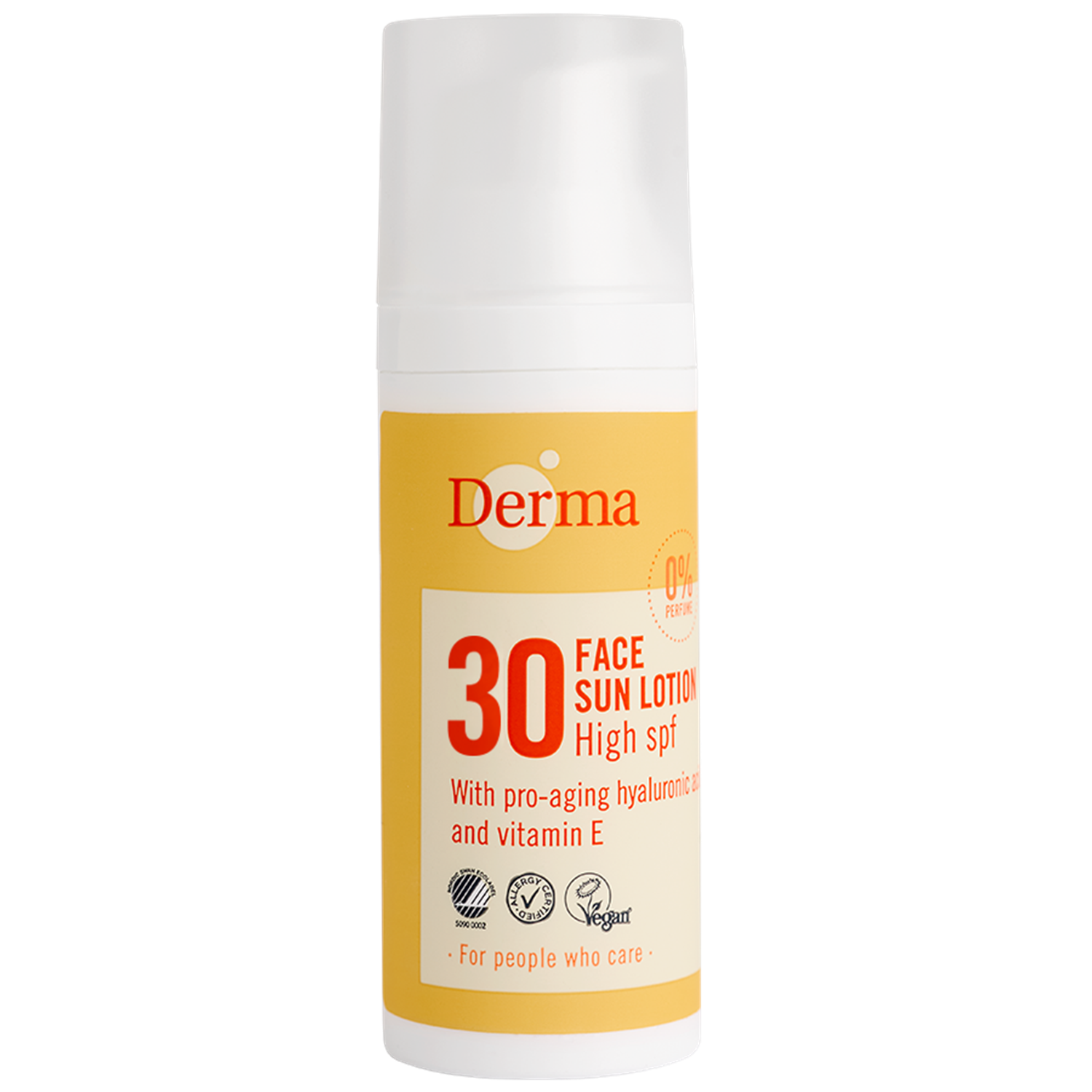 Derma Ansigtssolcreme Spf30  50 Ml  økologisk Solcreme Vandfast Solcreme