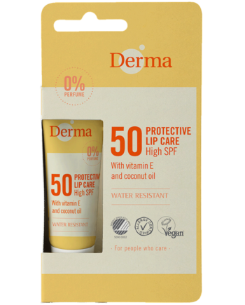 Derma Sun Lip Balm Spf50  10 Ml  Vandfast Solcreme