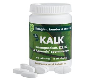 Dfi Kalk    Magnesium  K2  D3   Spormineraler 90 Tab