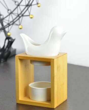 Hvid Diffuser  Quot Fuglen Quot  Til Fyrfadslys