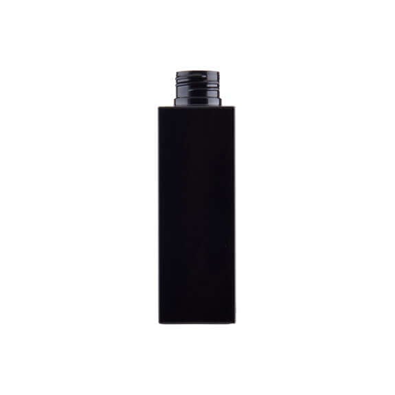100 Ml Sort Firkantet Plastflaske Pet 24 410