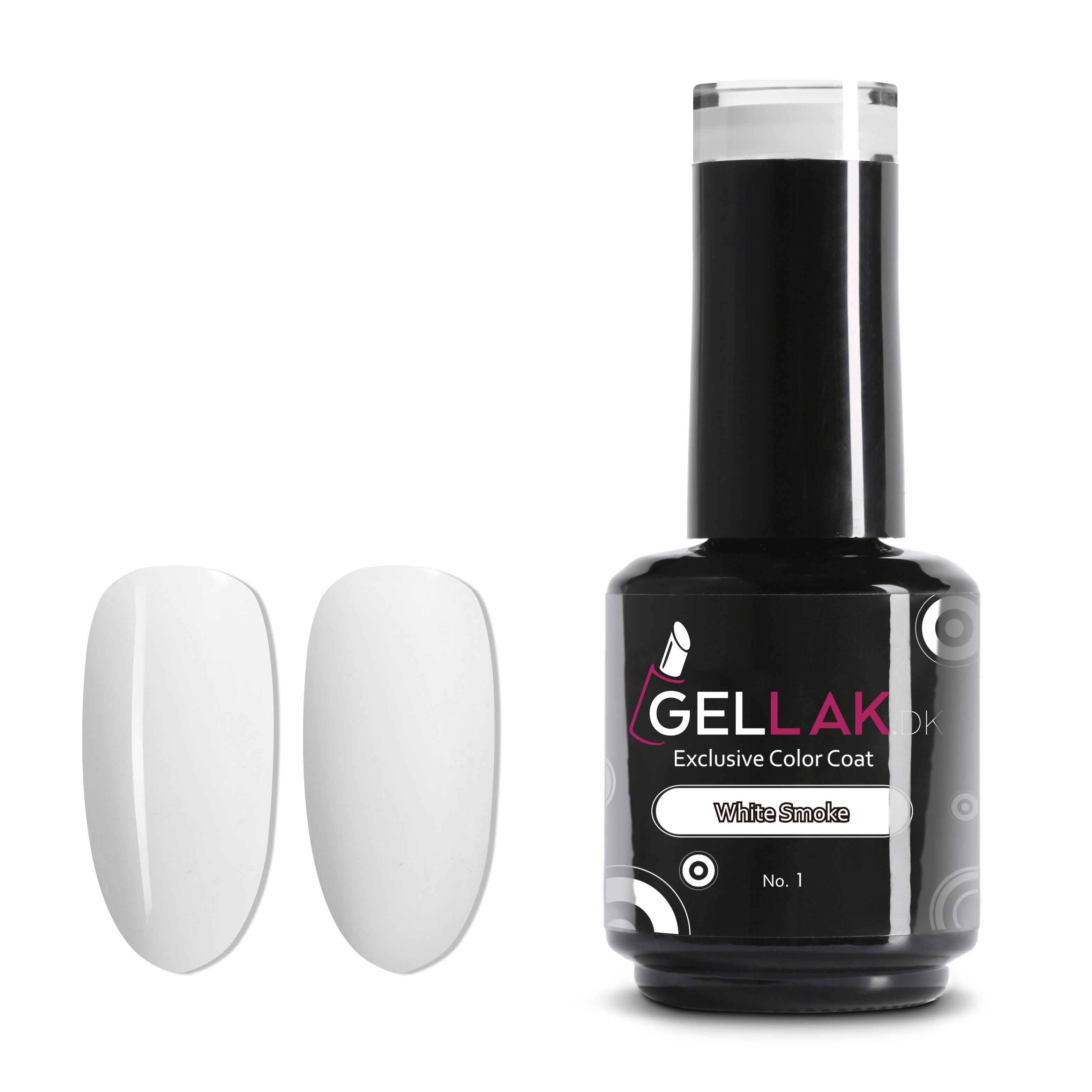 Gel Neglelak Hvid   15 Ml   White Smoke No      Gellak Dk