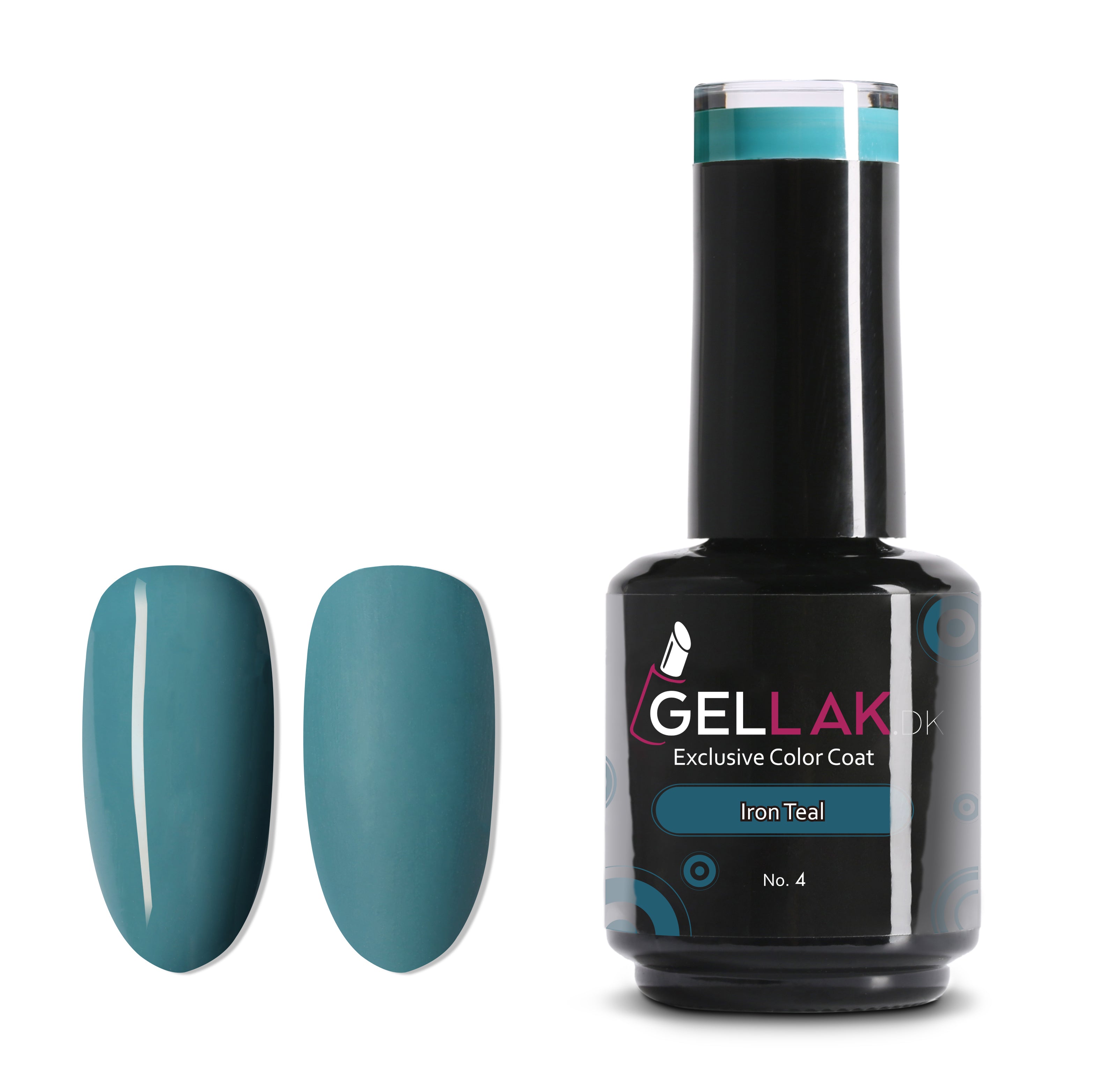 Gel Neglelak Mørk Turkis   15 Ml   Iron Teal No      Gellak Dk