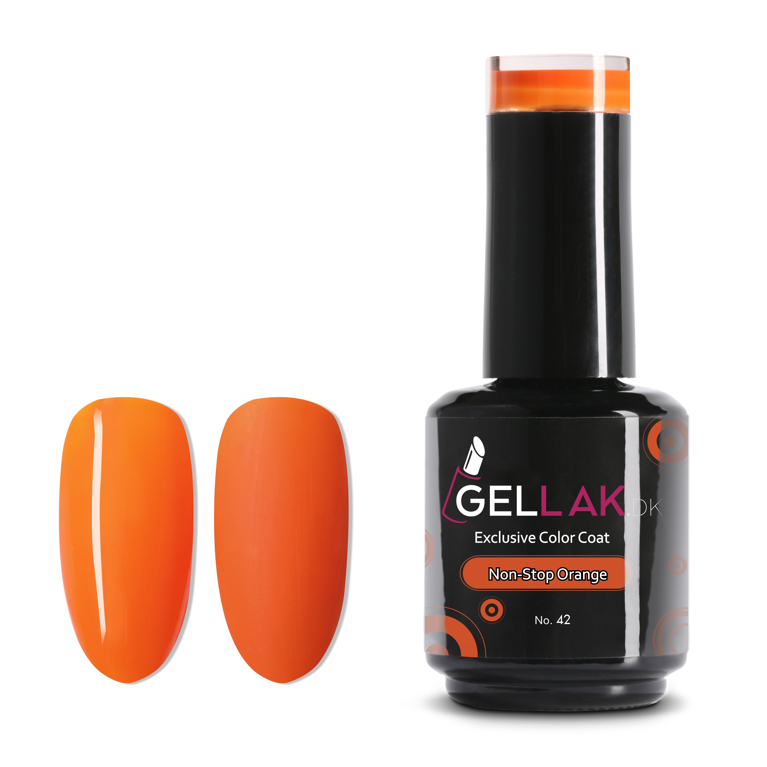 Gel Neglelak Neon Orange   15 Ml   Non-stop Orange No  42   Gellak Dk