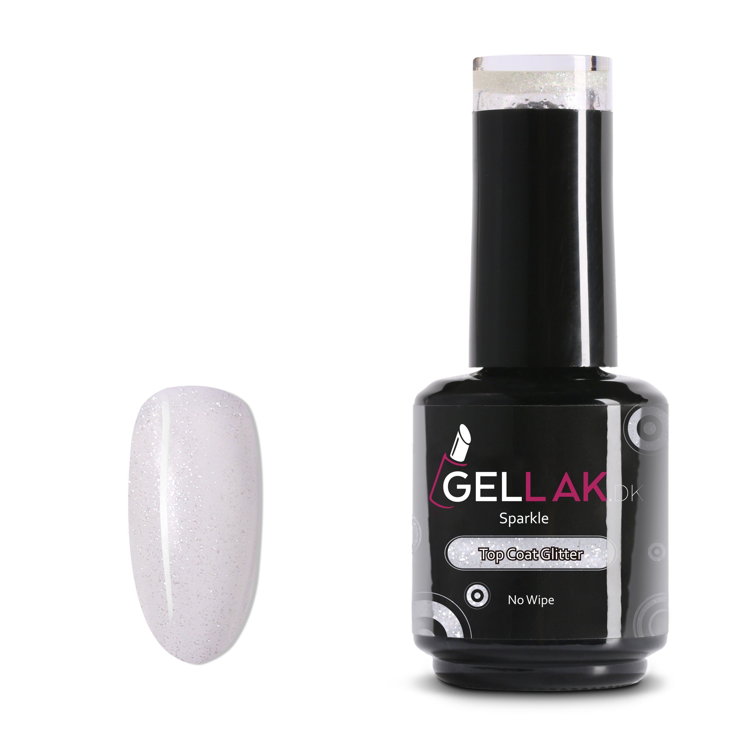 Gel Neglelak Top Coat Glimmer   15 Ml   Sparkle   Toplak   Gellak Dk