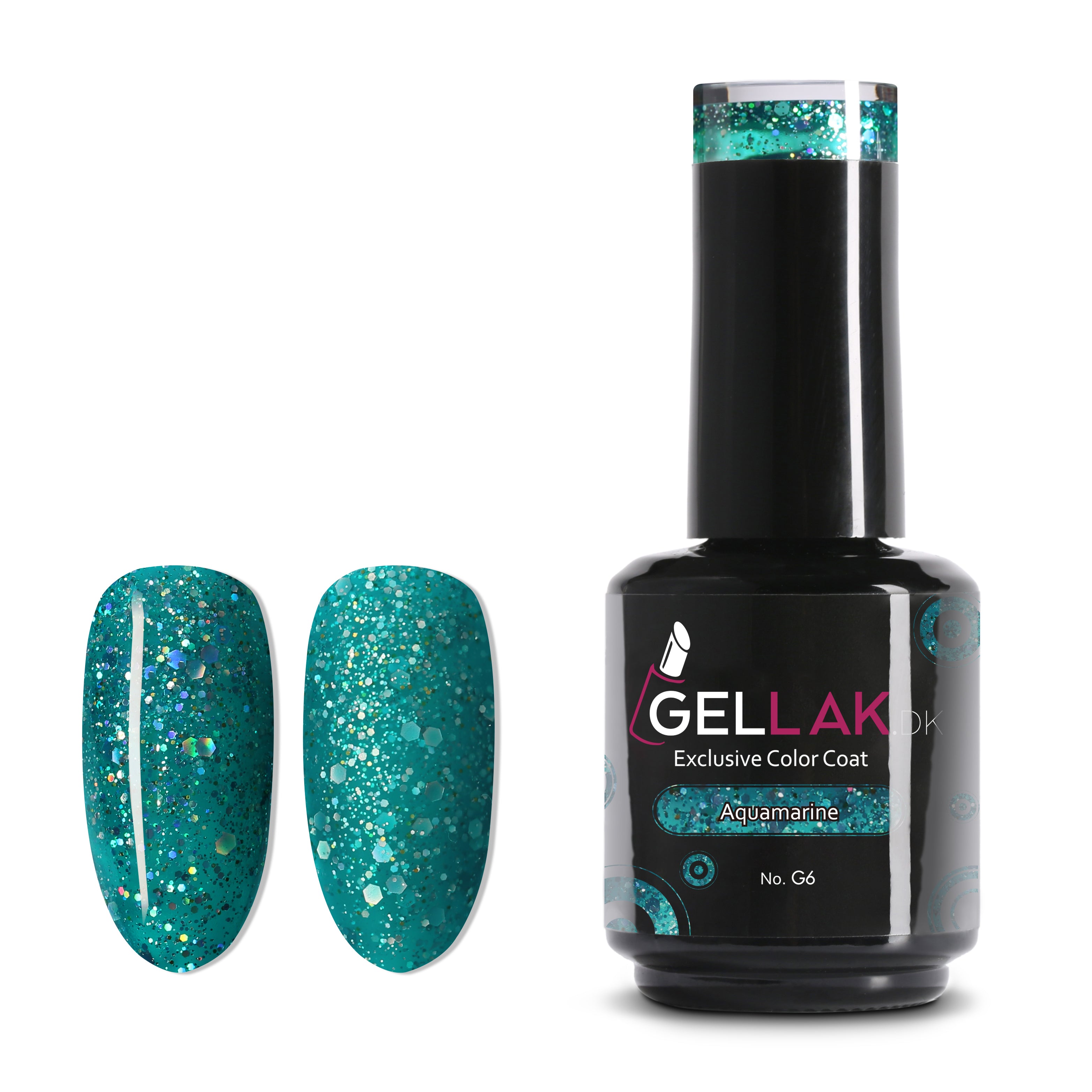 Gel Neglelak Turkis Glimmer   15 Ml   Aquamarine No  G6   Gellak Dk