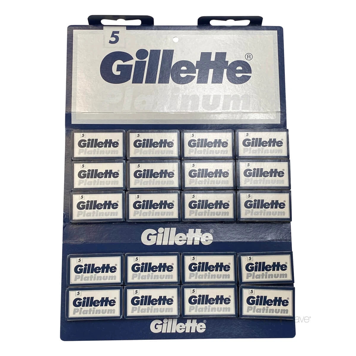 Gillette Platinum De-barberblade Stang 20x5 Stk 100 Stk