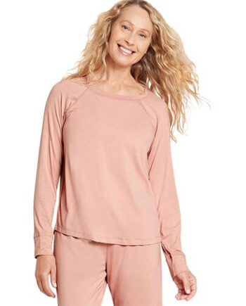 Goodnight Raglan Sleep Top Dusty Pink Str