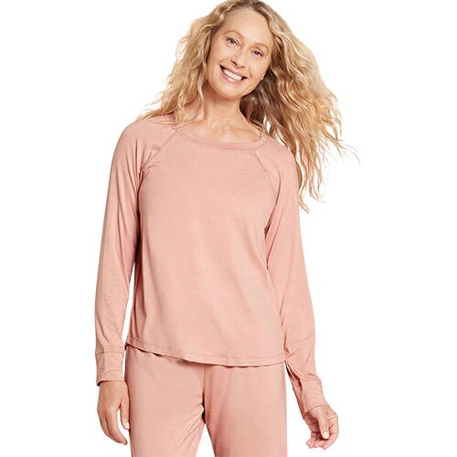 Goodnight Raglan Sleep Top Dusty Pink Str