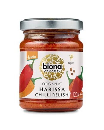 Harissa Chili Relish økologisk Demeter 125 Gram