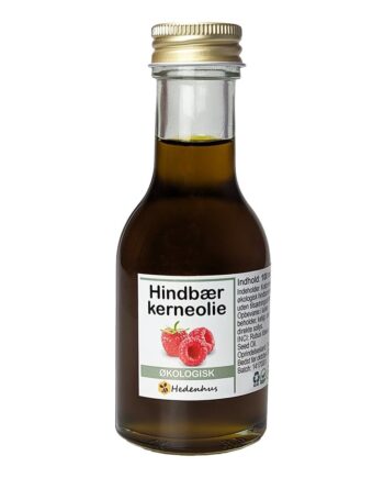 Hindbærkerneolie økologisk 30 Ml Koldpresset Blødgørende Hudplejeolie Hedenhus Rig På Omega-   Til Tør Og Moden Hud
