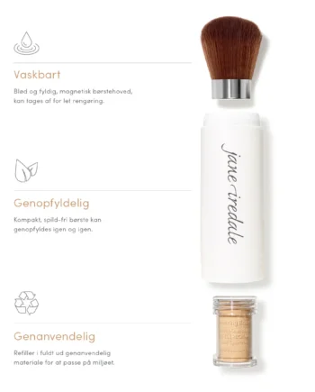 Jane Iredale Amazing Base Loose Mineral Powder   Farven Autumn Inkl  Refillable Brush    Stk