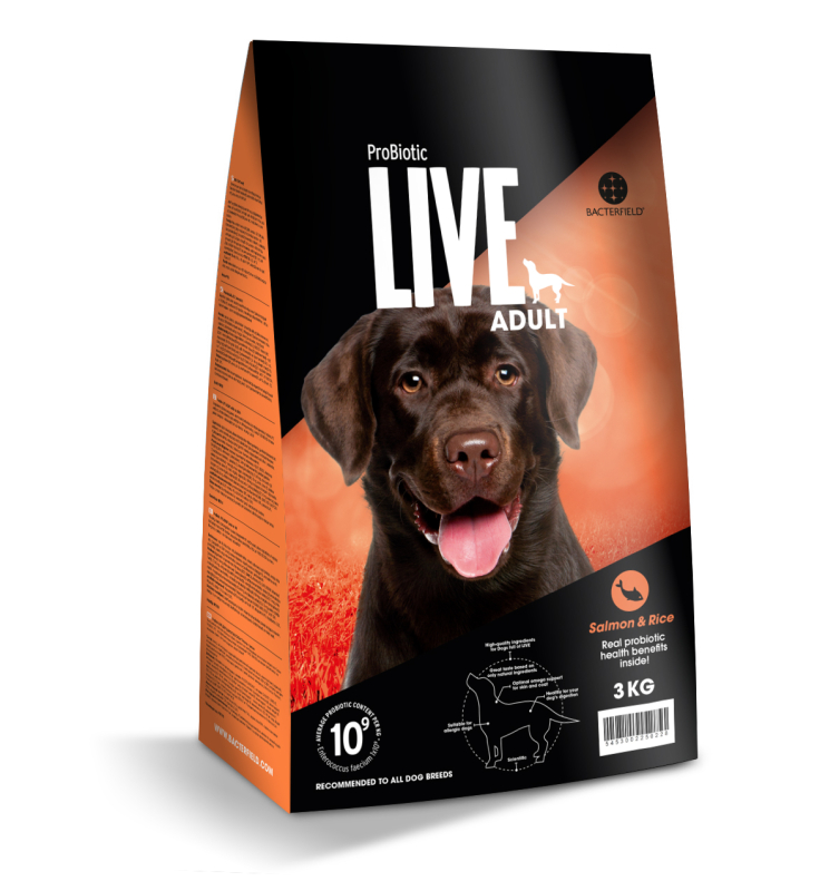 Kg  Probiotic Live Adult Voksenfoder Med Laks