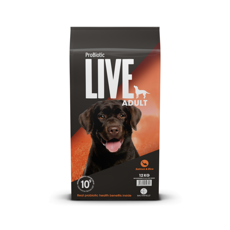 12 Kg  Probiotic Live Adult Voksenfoder Med Laks