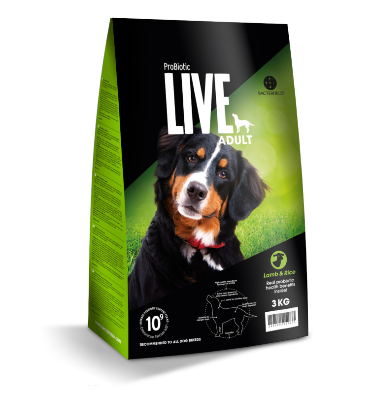 Kg  Probiotic Live Adult Voksenfoder Med Lam