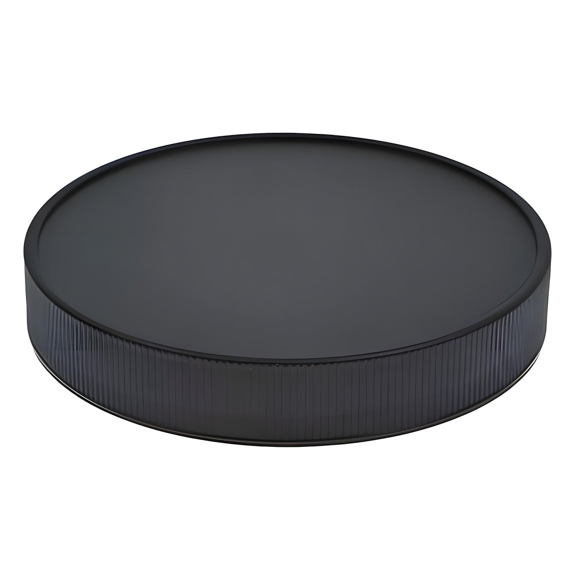 Låg Til Bøtter Sv100 R3 Sort Med Riller  Pp Plast  Indvendig Skumpude Hedenhus Diameter 103 Mm  Tæt Lukning