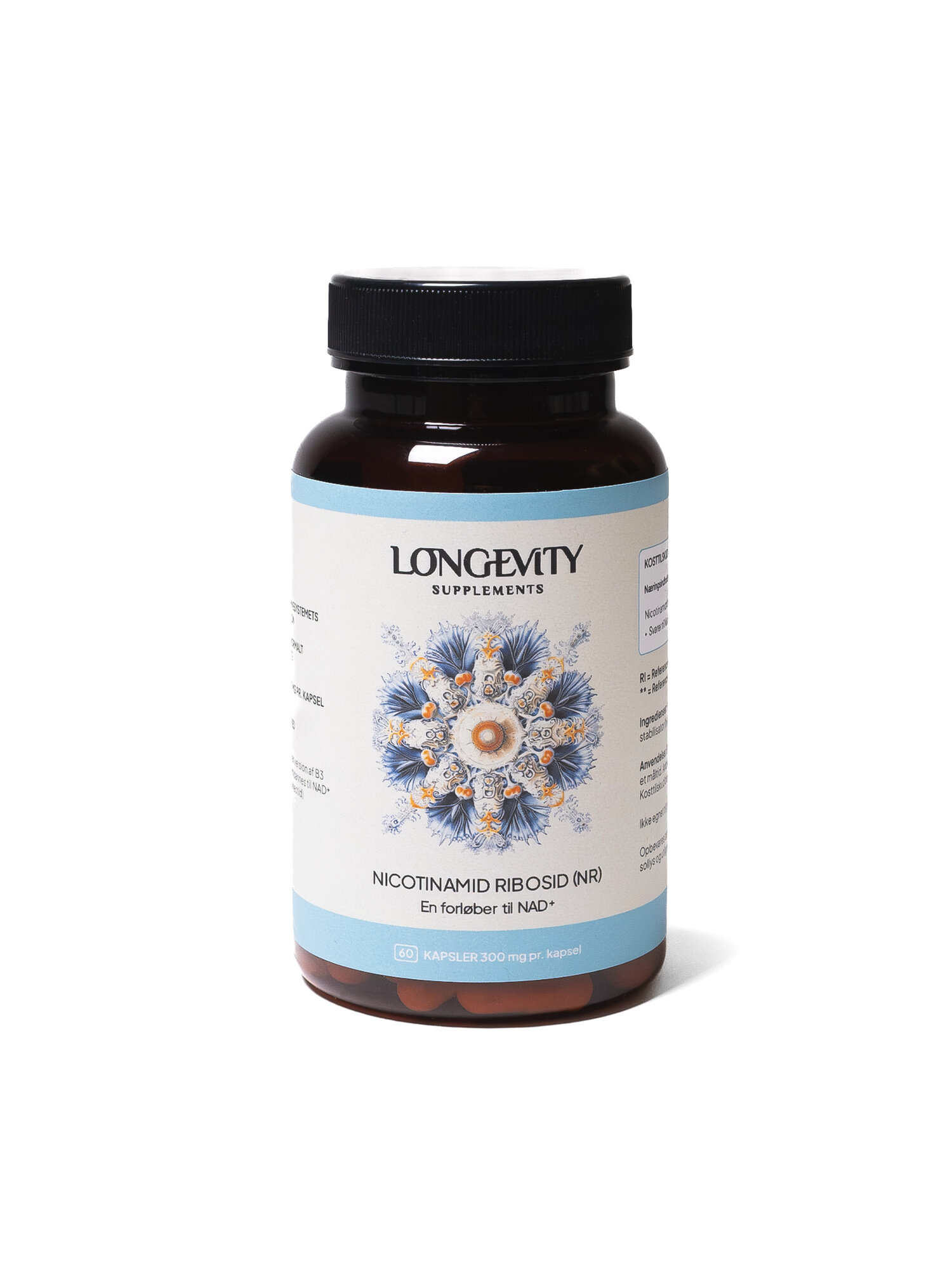 Longevity Supplements Nicotinamid Ribosid Chlorid 300 Mg 60 Kapsler