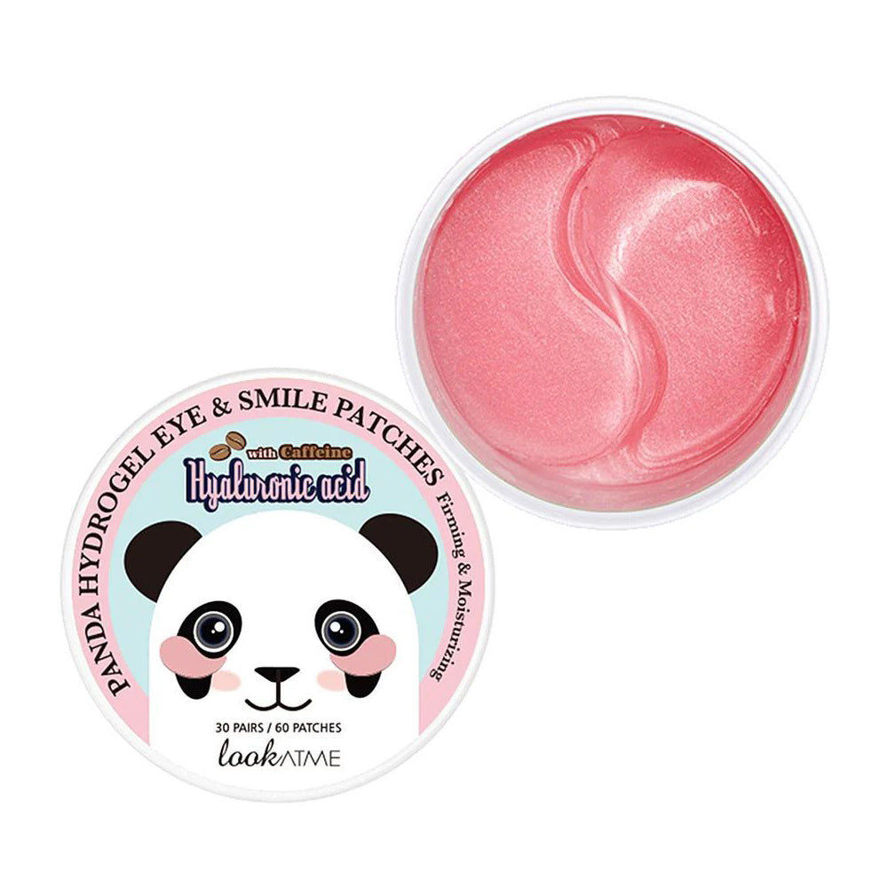 Look At Me Look At Me Panda Hydrogel Eye   Smile Patches Hyaluronic Acid With Caffeine