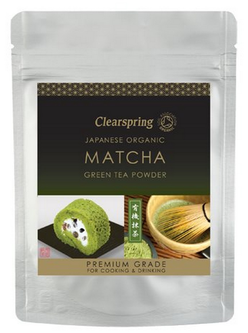 Matcha Grøn Te Pulver Clearspring  Premium Grade     40g