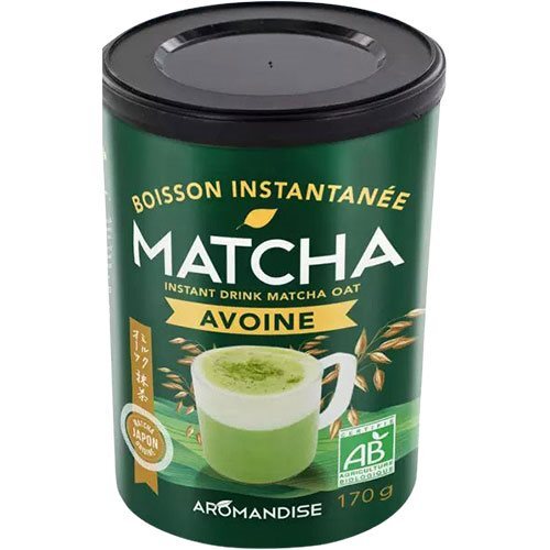 Matcha Instant Latté Havre økologisk 170 Gram