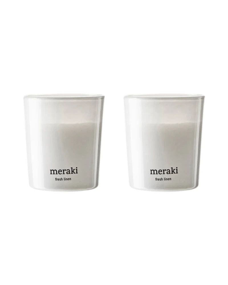 Meraki Duftlys Fresh Linen 2stk 60g