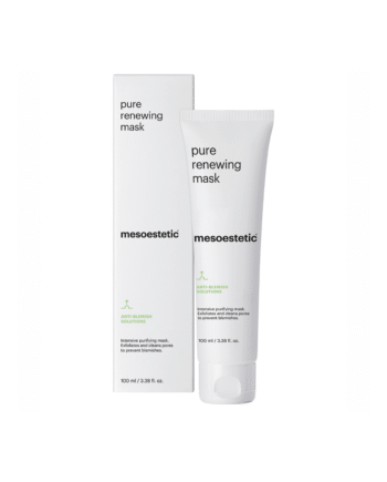 Mesoestetic Pure Renewing Mask Rensende Ansigtsmaske   Ansigtsrens Med Mikrokorn Velegnet Til Uren Hud Og Akne 100 Ml  Effektiv Akne Behandling