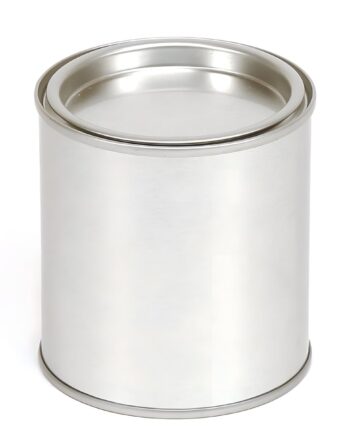 Metal Dåse 250 Ml Med Aftageligt Låg    75 Mm     82 Mm  Lakbelagt Jernblik Hedenhus Til Cremer  Salver  Maling