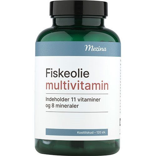 Mezina Fiskeolie Multivitamin 120 Kapsler