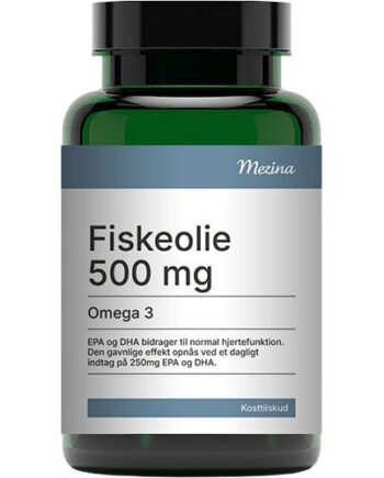 Mezina Fiskeolie Omega-  500 Mg 180 Kapsler