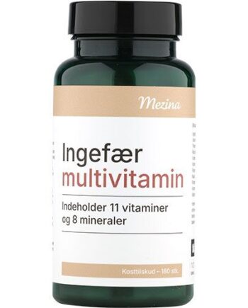 Mezina Ingefær Multivitamin 180 Tabletter