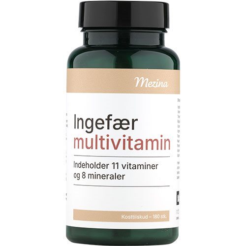 Mezina Ingefær Multivitamin 180 Tabletter