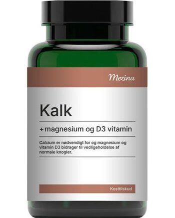 Mezina Kalk Med Magnesium Og D3-vitamin 180 Tabletter