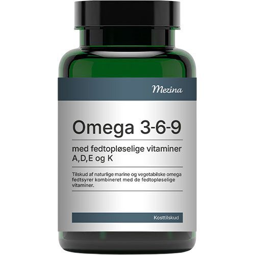 Mezina Omega  - -  Med Vitamin Adek 90 Kapsler