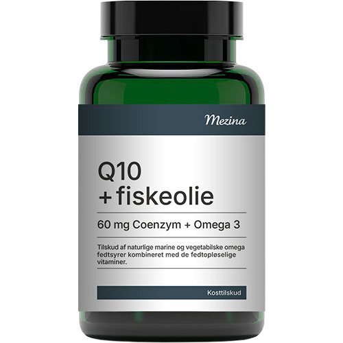 Mezina Q10   Fiskeolie 60 Kapsler
