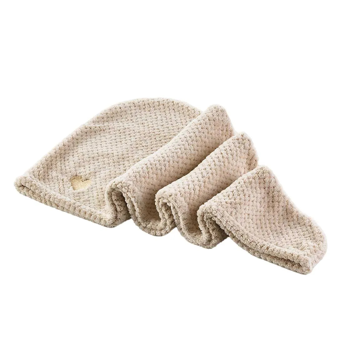 Mikrofiber Håndklæde Til Hår Sand