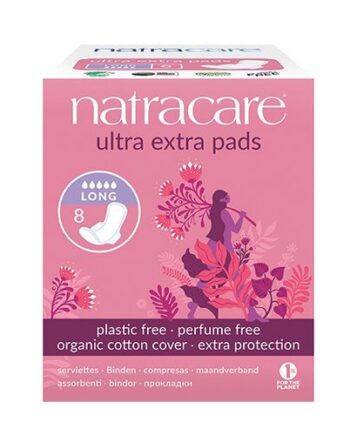 Natracare Ultra Extra Bind Long Og    Vinger  øko    Stk